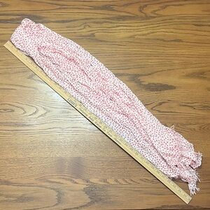 Coral Polka Dot Lightweight Scarf